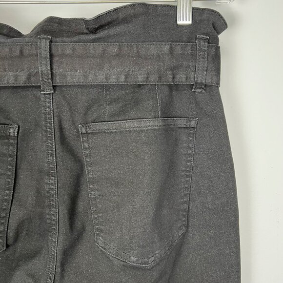 Pistola Womens Inez Black Paperbag Skinny Jeans Belted High Rise Raw Hem size 31 - Picture 11 of 15